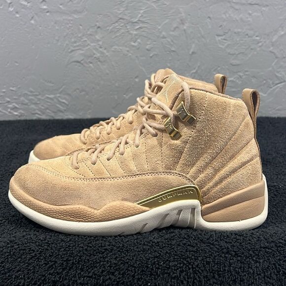 🔥🏀 Air Jordan XII Retro Vachetta Tan Women Sz 6.5 - Rare Special Edition - GUC - Picture 4 of 12